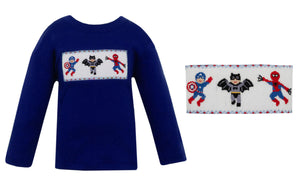 SUPER HERO BOYS- Royal blue T-shirt