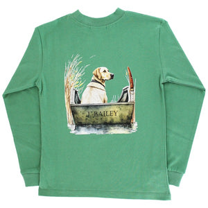 Long Sleeve Logo Dog Boat Tee