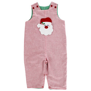 Get your little one ready for the holidays with our Boys Reversible Santa-Train Jon Jon. Featuring a festive Santa applique on one side and a cool Fire Truck design on the other, this versatile outfit is perfect for Christmas and beyond. Made with a cozy heathered fabric in red and green, it's sure to keep your toddler comfortable all day long.