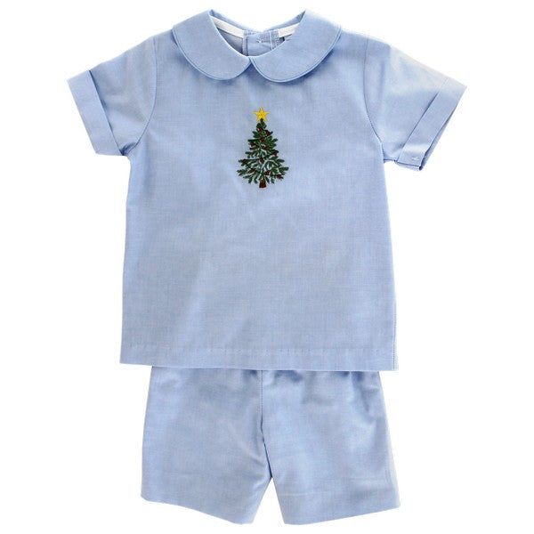 Oh Christmas Tree Boys Dressy Short Set