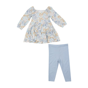 Edith’s Floral Smocked Top and Legging Set