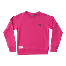 Load image into Gallery viewer, Stay cozy and stylish with our Girls Crew Control Sweatshirt in Raspberry. Crafted by PRODOH, this lightweight crew neck sweatshirt is perfect for any fall day. Dress it up with a skirt or keep it casual with leggings. Stay comfortable and fashionable at the same time!
