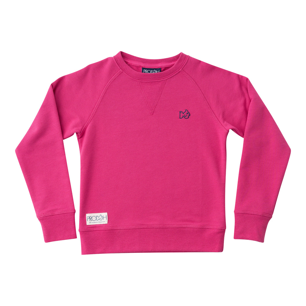 Stay cozy and stylish with our Girls Crew Control Sweatshirt in Raspberry. Crafted by PRODOH, this lightweight crew neck sweatshirt is perfect for any fall day. Dress it up with a skirt or keep it casual with leggings. Stay comfortable and fashionable at the same time!