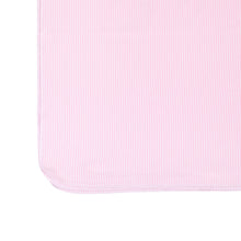 Load image into Gallery viewer, Magnolia Baby Pink Mini Striped Receiving Blanket
