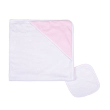 Load image into Gallery viewer, Magnolia Baby Mini Stripes Pink Towel Set
