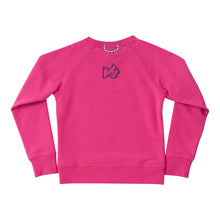 Load image into Gallery viewer, Stay cozy and stylish with our Girls Crew Control Sweatshirt in Raspberry. Crafted by PRODOH, this lightweight crew neck sweatshirt is perfect for any fall day. Dress it up with a skirt or keep it casual with leggings. Stay comfortable and fashionable at the same time!
