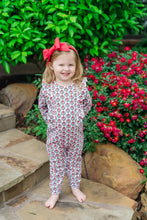 Load image into Gallery viewer, Evelyn Pink Wreaths Romper
