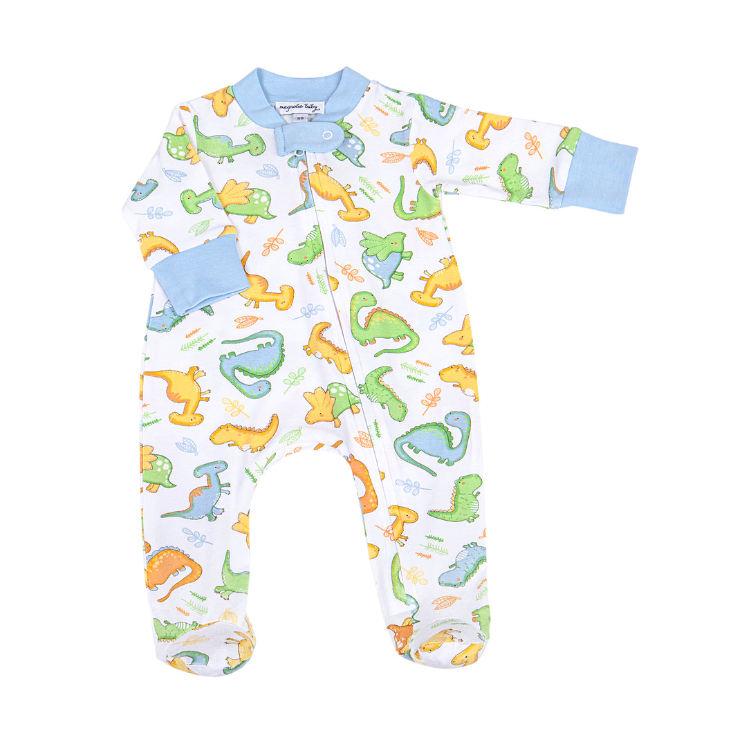 Dino Dreams Zipper Footie Pajamas