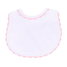 Load image into Gallery viewer, Baby Joy Embroidered Pink Bib
