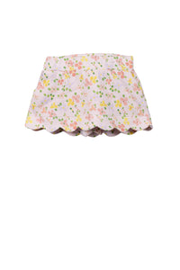 Betty Floral Scallop Skirt