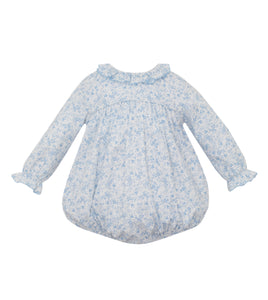 Bird Print Bubble with Ruffle Collar