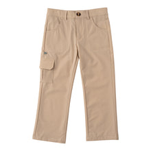 Load image into Gallery viewer, 
Stay stylish and comfortable with our Boys Original Angler Pant in Khaki. Perfect for any fall occasion, these pants are made with performance material that will quickly become his go-to choice. Support play and leisure activities while keeping him looking his best.
