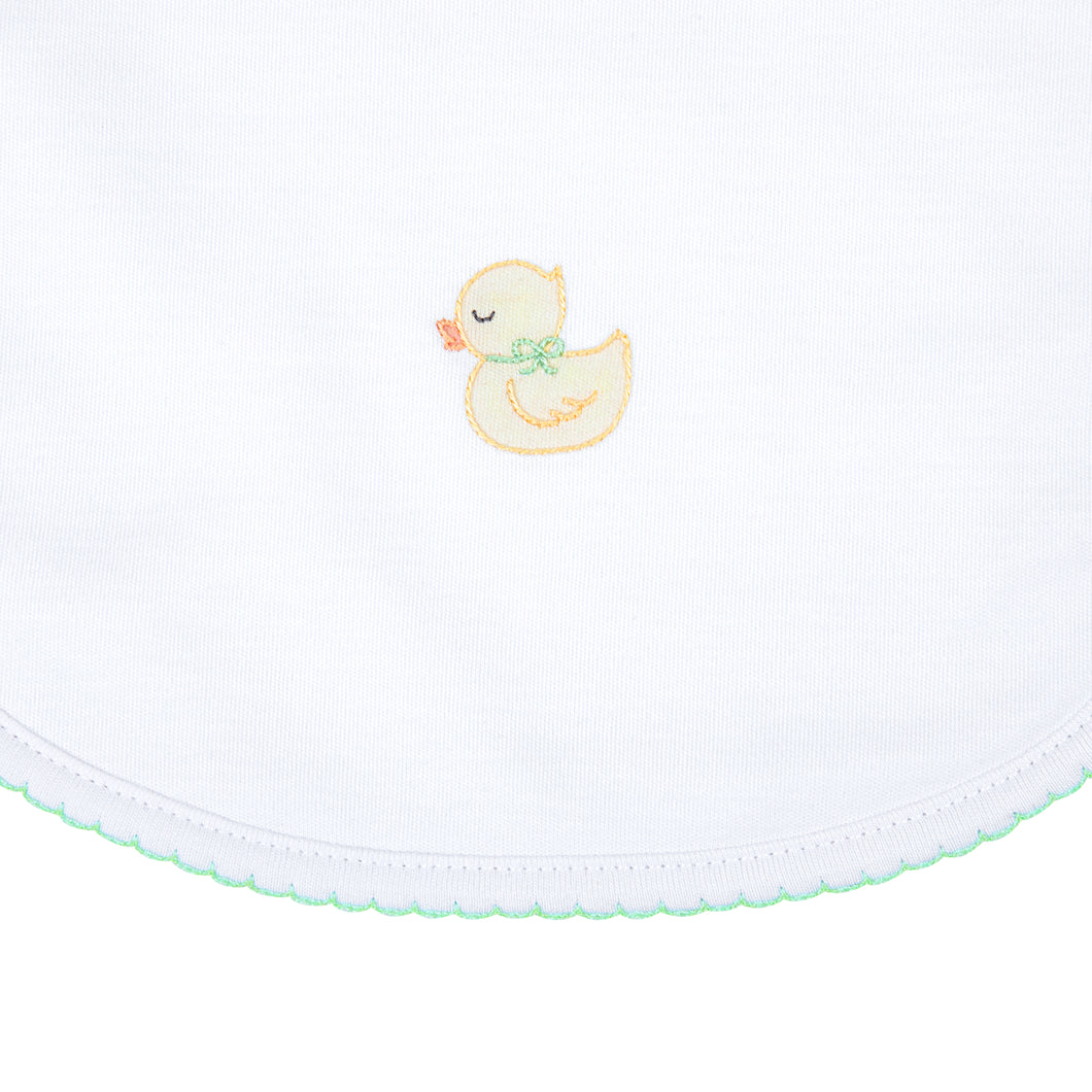 Precious Ducklings Embroidered Receiving Blanket