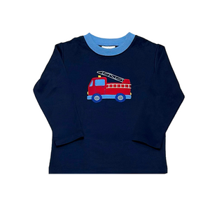 Firetruck Navy Play Tee