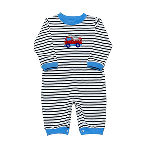 Firetruck Luke Navy Stripe Bubble