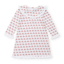 Load image into Gallery viewer, Stay cozy and festive this holiday season with our Hot Cocoa Santa Madeline Pajama Dress from Lila &amp; Hayes. Featuring charming Santa mugs all over, this set is perfect for sipping on some hot cocoa and snuggling up by the fire. Spread some holiday cheer with this playful and comfortable pajama dress.
