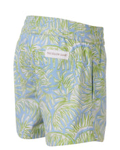 Load image into Gallery viewer, Stay cool and stylish this Spring and Summer with Sebastian Pull-On Shorts in Palm Beach from The Yellow Lamb. The fun palm tree blue and green print is perfect for any occasion, and pairs perfectly with our white polo. Look and feel your best with The Yellow Lamb.
