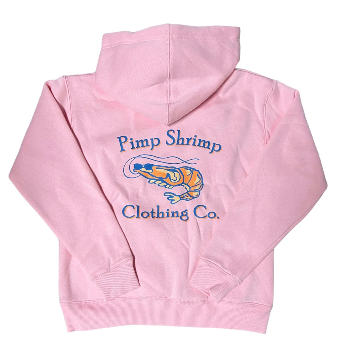 Pimp Shrimp Light Pink Hoodie – Cotton Tails & Co. Fine Children's Boutique