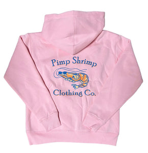 Pimp Shrimp Light Pink Hoodie