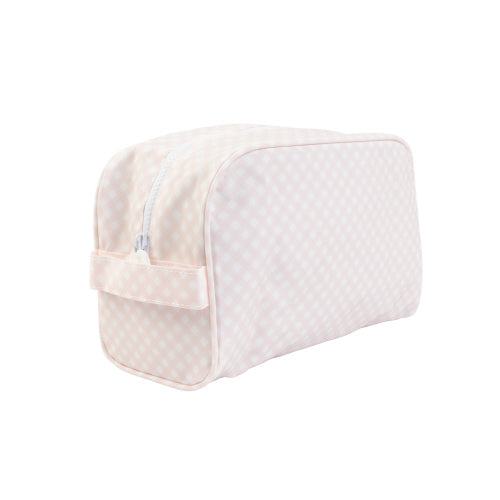 The Dopp Kit- Pink Gingham