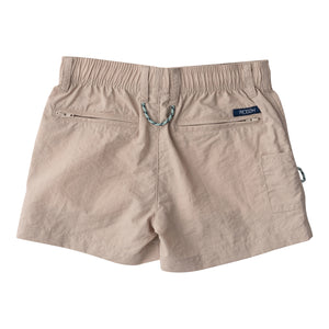 Boy's Outrigger Performance Short in Island Fossil Khaki