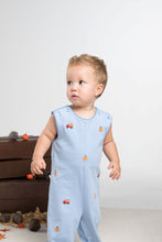 Load image into Gallery viewer, Pumpkin Truck Oliver Periwinkle Stripe Boys Knit Longall
