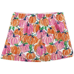 Pumpkin Print Skort