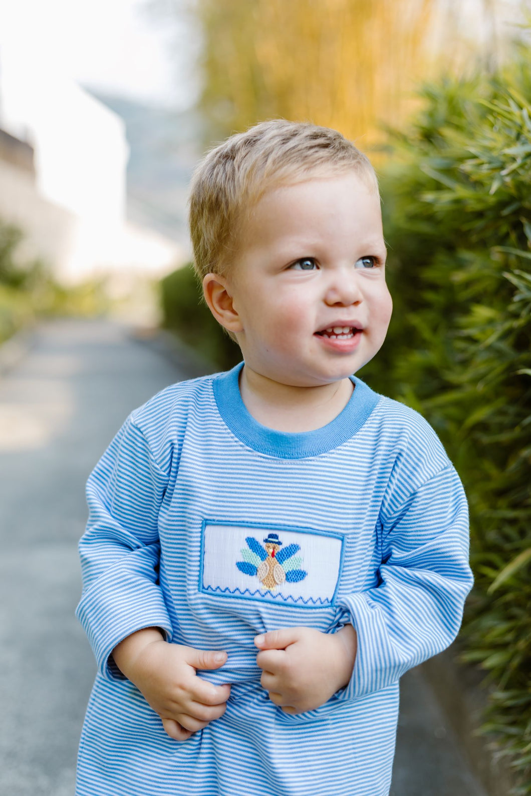 Bitty Stripe Turkey Play Tee