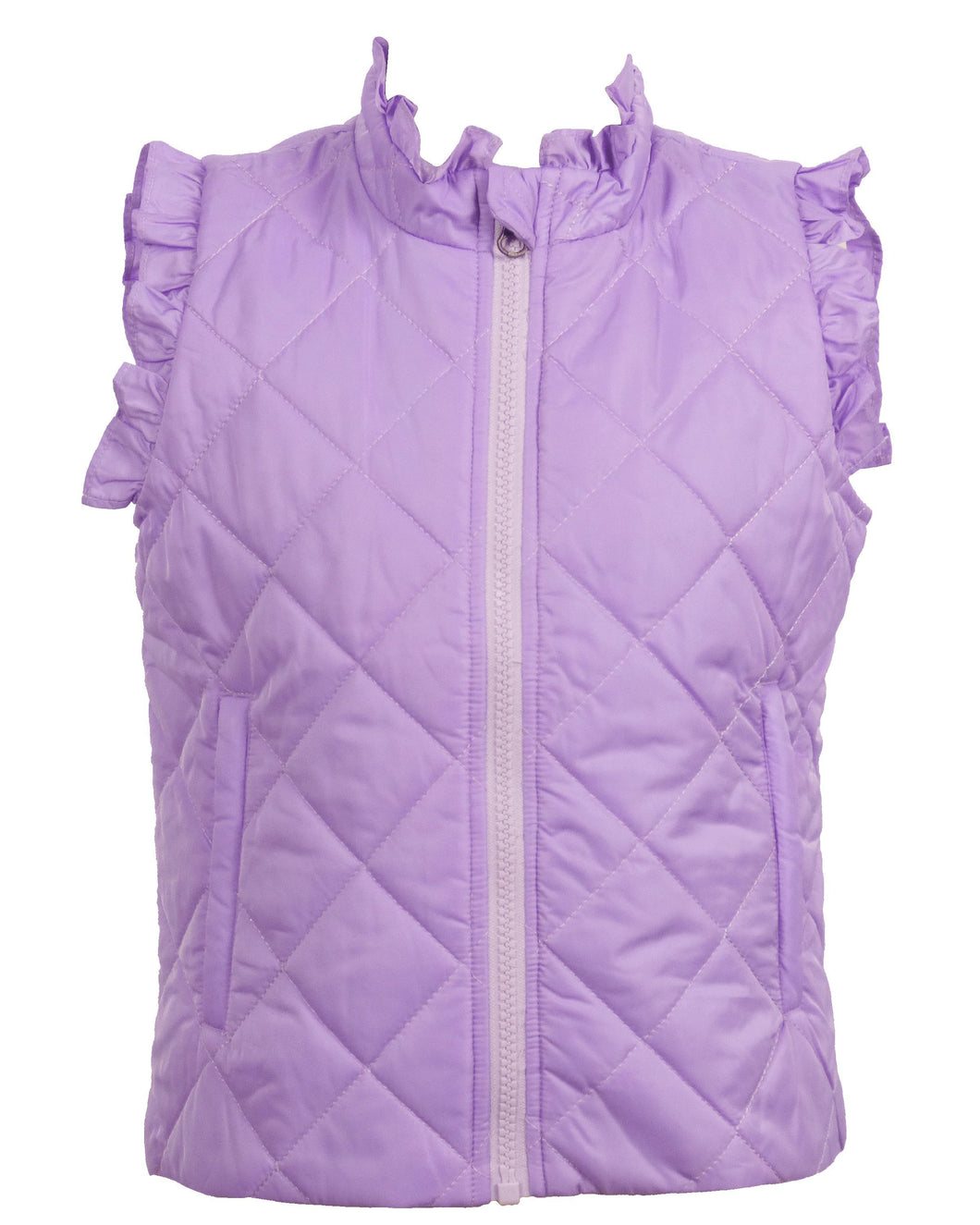 Vera Vest with Ruffles- Lilac