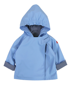 Stay dry and stylish this Spring with our customer-favorite Favorite Rain Jacket! Designed by American Widgeon, this jacket is perfect for infants and toddlers and comes in pink and blue. The velcro design makes it effortless to put on and take off. Don't let the rain stop your little ones from having fun!