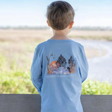 Load image into Gallery viewer, Get ready for some coastal adventures with our Marsh Scene Long Sleeve Graphic Tee. Perfect for a day of on the playground or just lounging around on the weekend.
