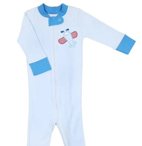 Propeller Pals Applique Zipper Footie