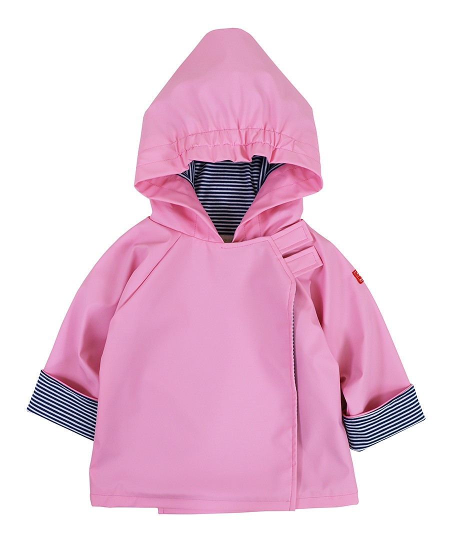 Stay dry and stylish this Spring with our customer-favorite Favorite Rain Jacket! Designed by American Widgeon, this jacket is perfect for infants and toddlers and comes in pink and blue. The velcro design makes it effortless to put on and take off. Don't let the rain stop your little ones from having fun!