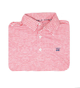 Boy's Heathered State Red &amp; White Polo from Bald Head Blues&nbsp;

Bald Head Blues high-quality clothing designs, and selection of fine fabrics also reflect our unique island experience. &nbsp;They’re casual, colorful, and classic. &nbsp;They inspire our sense of style and compel us to relax. &nbsp;Wearing Bald Head Blues™ transports us to a place we all long to be, no matter where we are now. Bald Head Blues™ was inspired by our unique Bald Head Island lifestyle, which itself is defined by the simplici