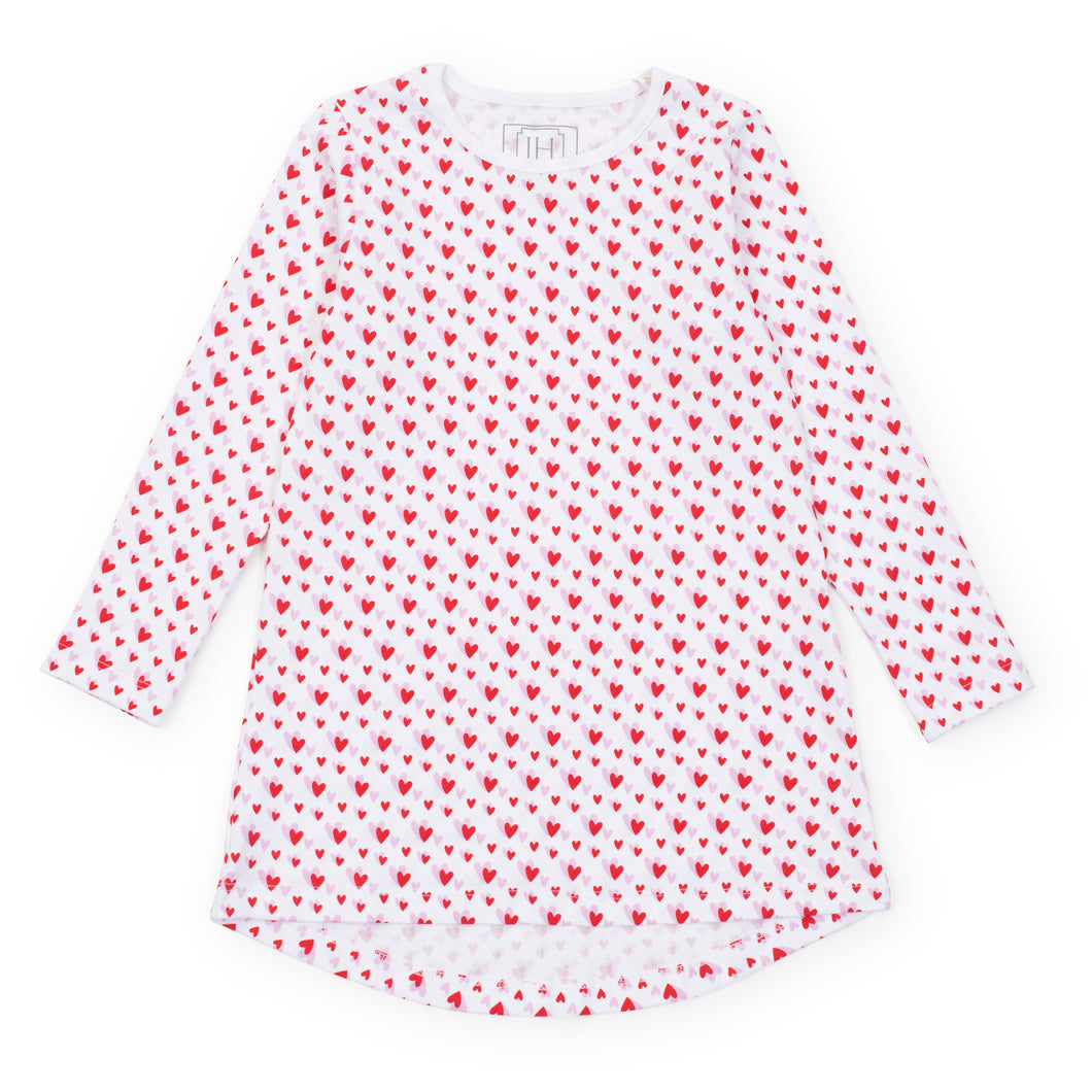 Celebrate Valentine's Day in style with the Toddler Girls Berkeley Shirt Dress from Lila & Hayes. Featuring an adorable heart to heart print, this dress is the perfect way to spread love and joy. Made with high-quality materials, your little one will feel comfortable and look adorable all day long.